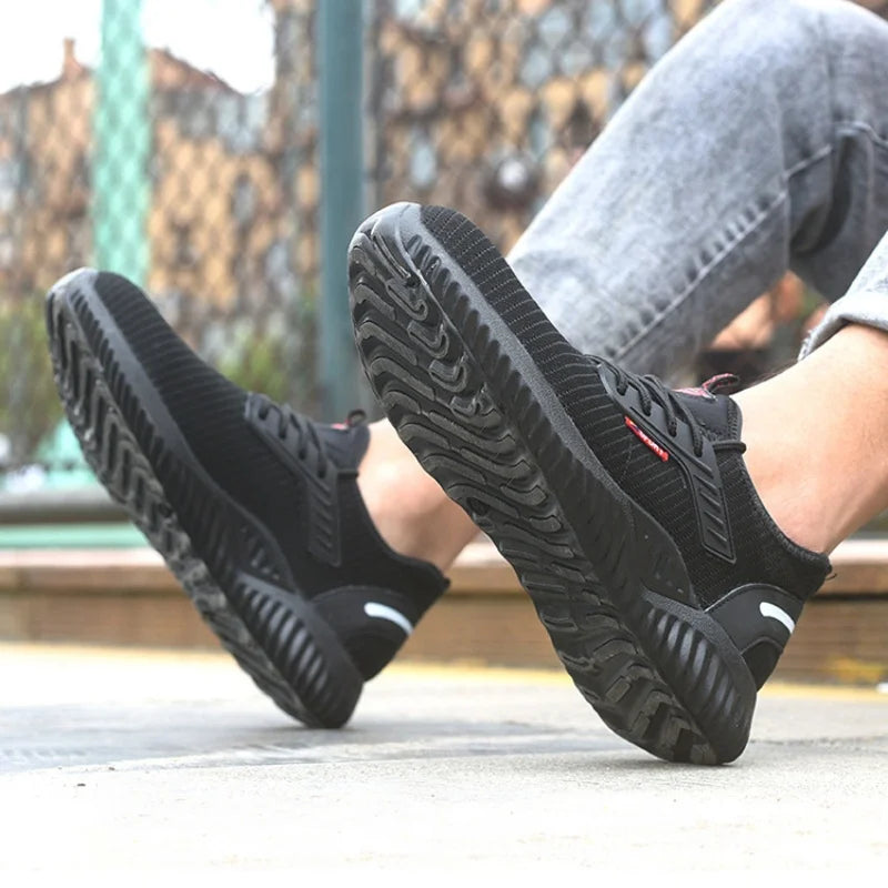 Men's Protective Shoes Steel Toe Shoes Safety Shoes, Men's Tactical Shoes, Fashion Men's Sneakers and Work Safety Professionals Peaceful Pleasures Health and Wellness