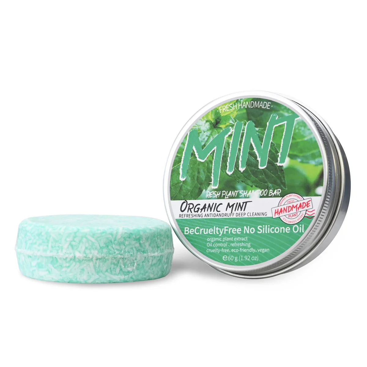 Mint Glycerin Solid Shampoo Bar – Nourishing Anti-Dandruff