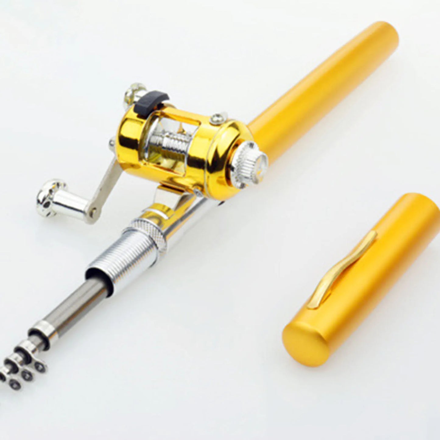 Mini Aluminium Alloy Lure Fishing Rods Stable Lightweight Durable Fishing Pole Rod for Freshwater Saltwater Fishing Peaceful Pleasures Health and Wellness
