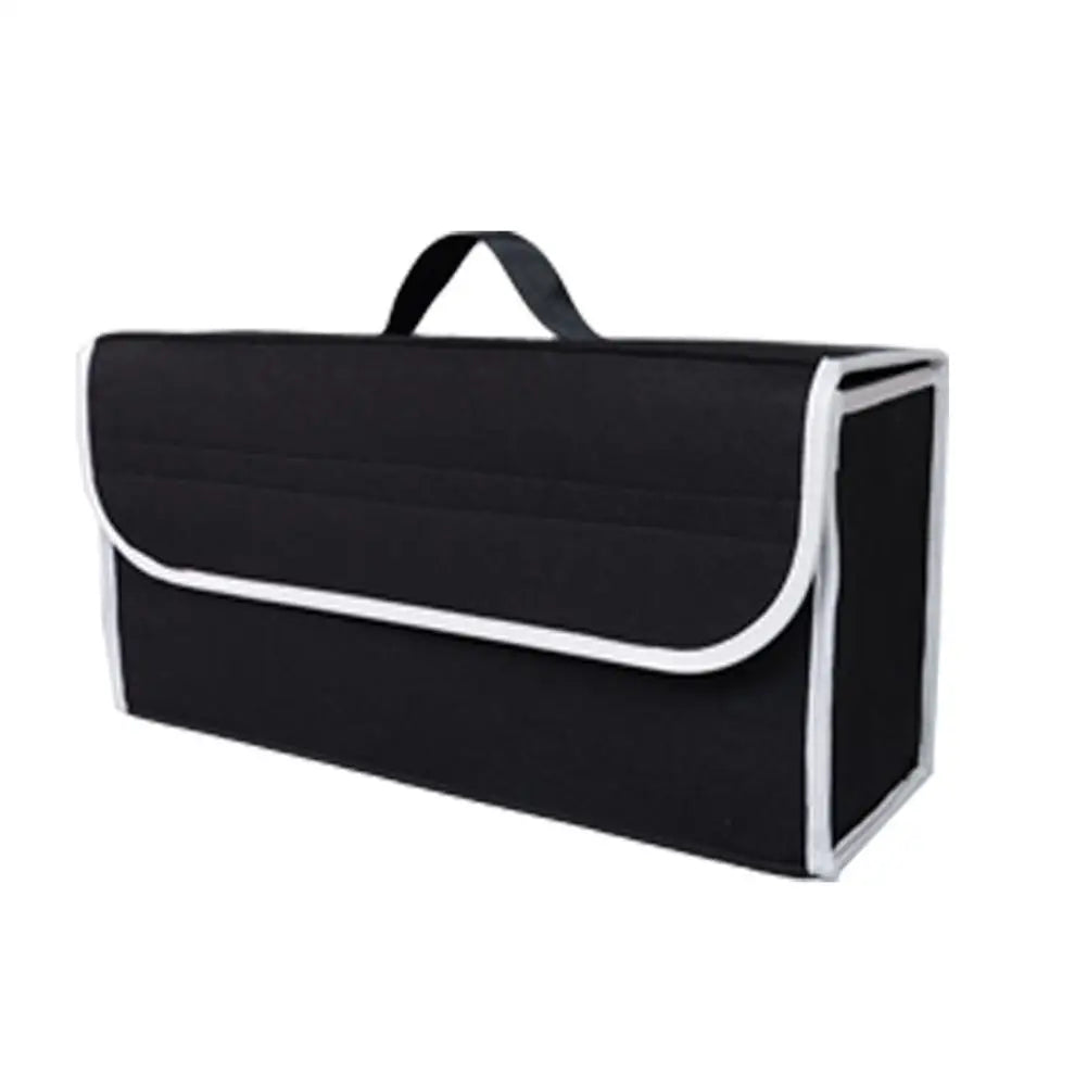 Foldable Felt Car Trunk Organizer | Large Storage Box Dark Gray