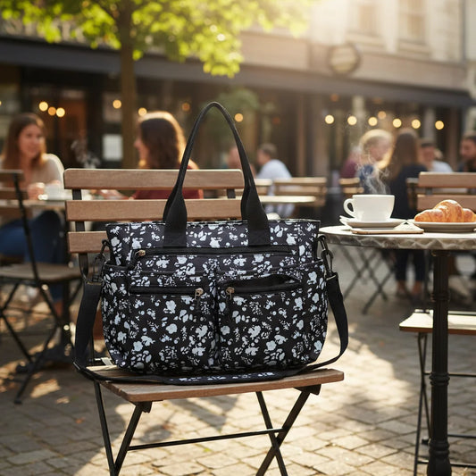 Large Capacity Shoulder Bag Korean Style Fashion Tote Handbag With Adjustable Strap For Daily Use Peaceful Pleasures Health and Wellness