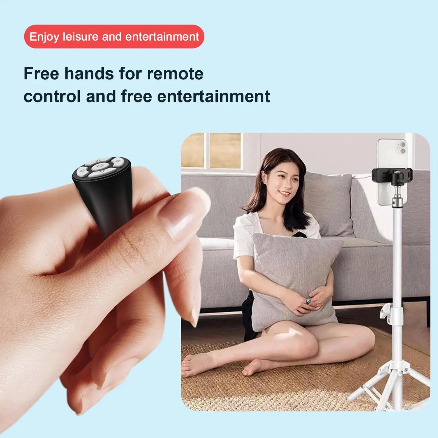 Wireless Finger Ring Bluetooth Remote – Page Turner & Shutter