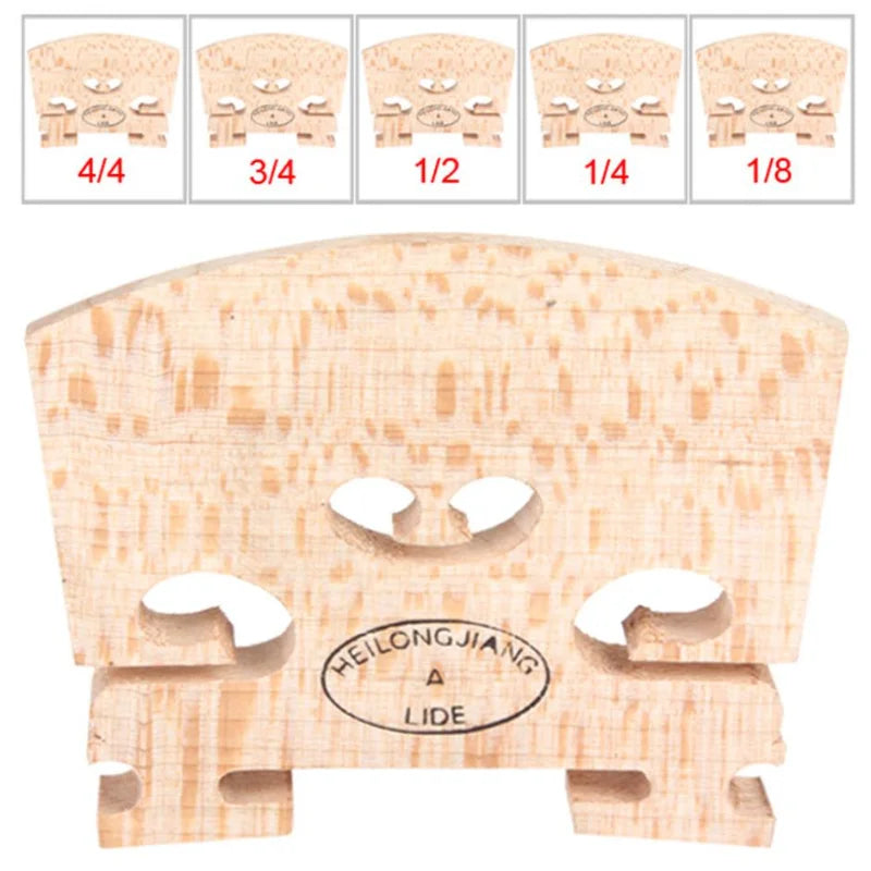 Maple Wood Regular Acoustic Violin Bridge 1 8 4 2 3 Optional Sizes