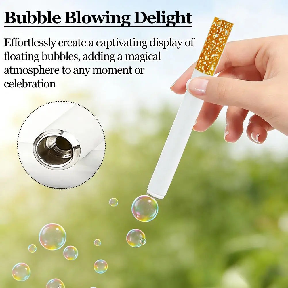 Cigarette-Shaped Bubble Blower Toy – Portable Novelty Fun Peaceful Pleasures Health and Wellness