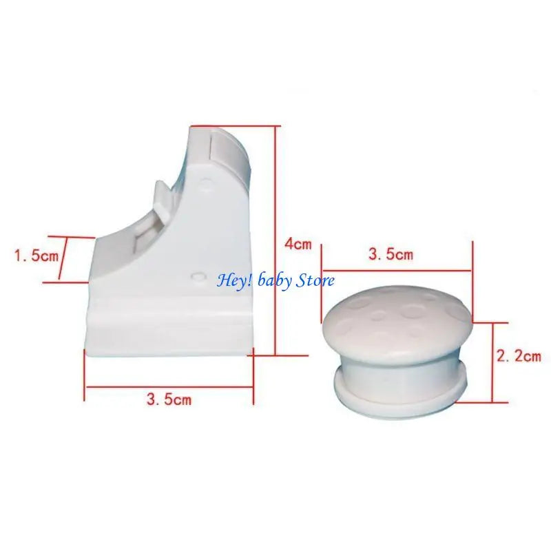 Magnetic Baby Proof Cabinet Locks – 4 Pack, No Screws Needed