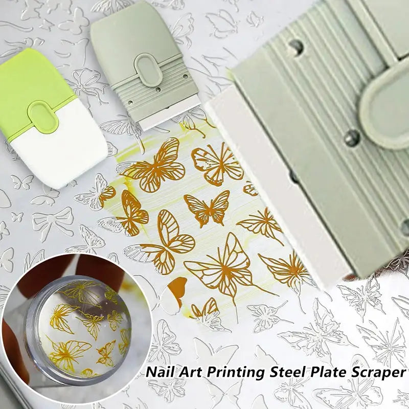 Professional Nail Art Stamping Scraper Tool Peaceful Pleasures Health and Wellness
