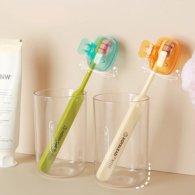 Travel Toothbrush Cap | Protective Plastic Brush Head Cover Case