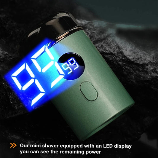 Ultra-Portable Mini Electric Shaver – Rechargeable Cordless LED Display & Type-C Charging, Ideal for Travel, Car & Daily Use Peaceful Pleasures Health and Wellness