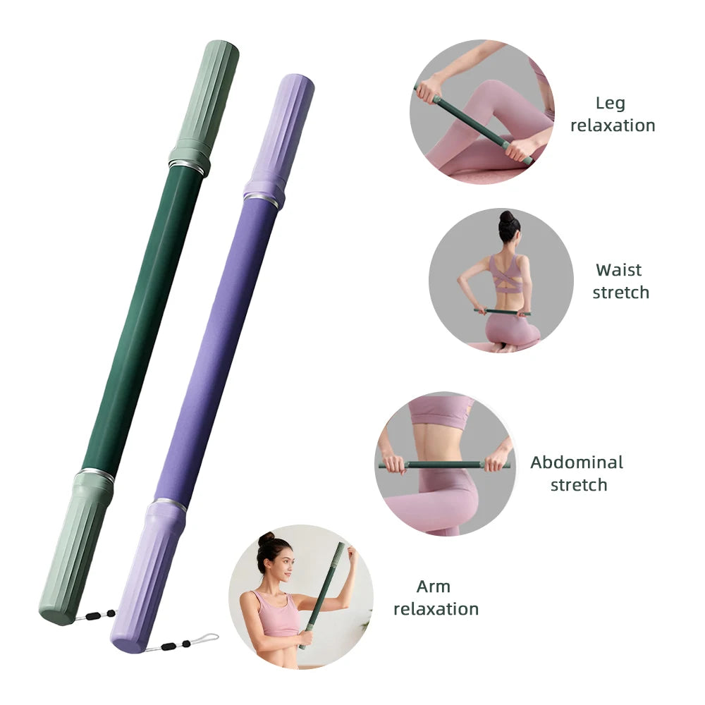 Yoga Stick For Stretching Relaxation Tool Roller Hunchback Corrector Open Back Standing Training Stick for Fitness Accessories Peaceful Pleasures Health and Wellness