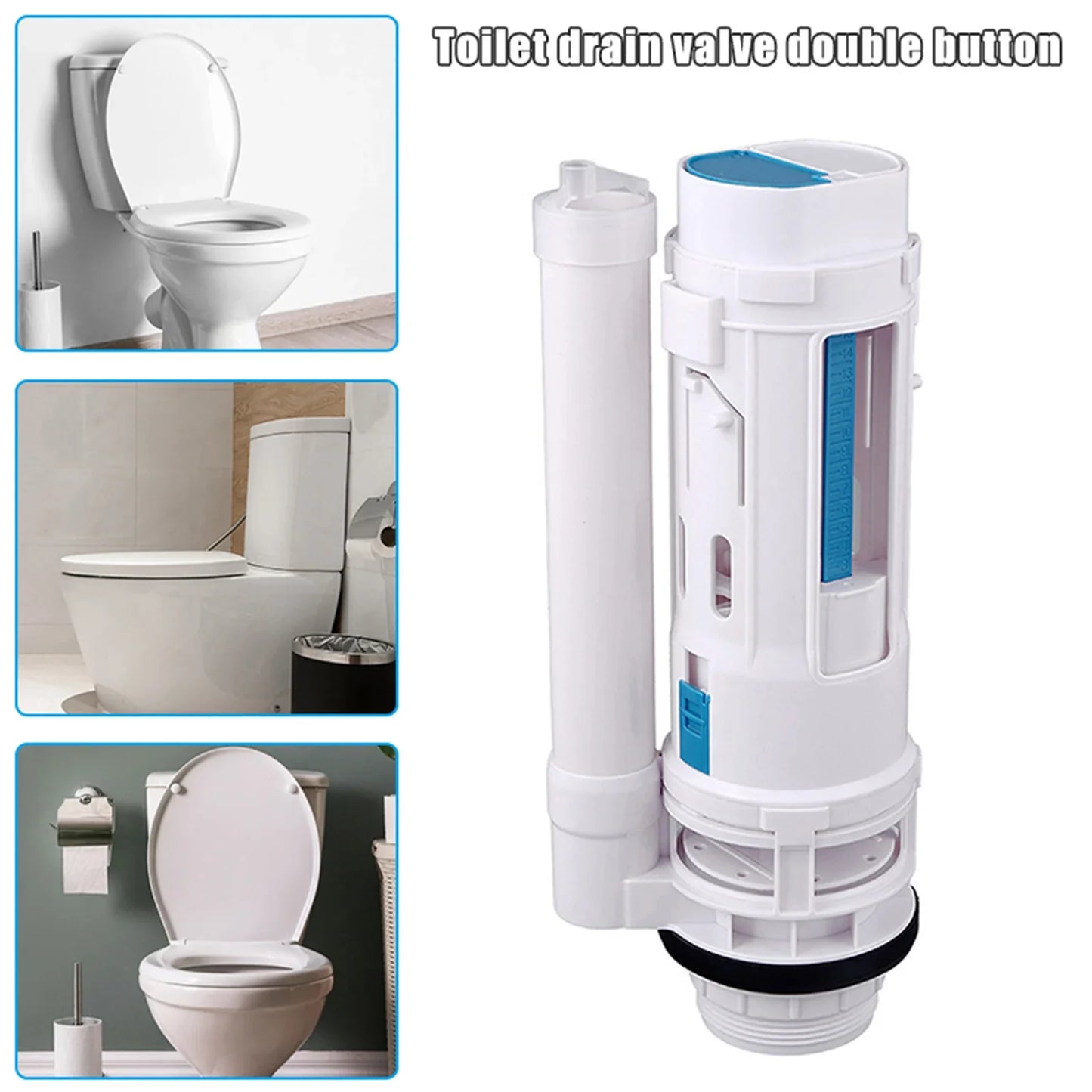 Toilet Dual Flush Valve | Push Button Cistern Replacement Kit