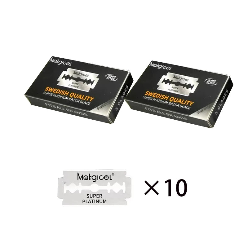 100-Pack Stainless Steel Double Edge Safety Razor Blades