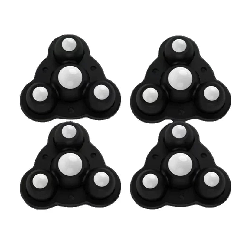 4-Pack Self-Adhesive Silent Furniture Caster Wheels 300kg