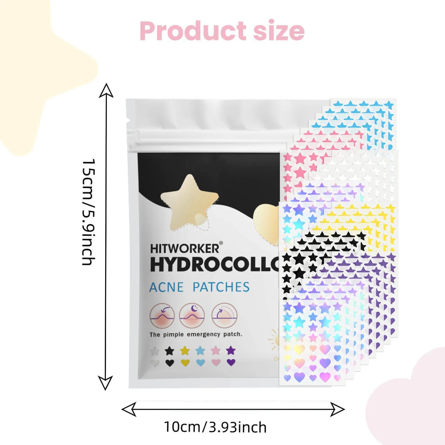 Invisible Waterproof Hydrocolloid Acne Patches – All Skin Types