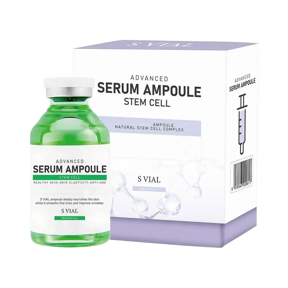 Korean S VIAL Advanced Serum Ampoule - PDRN Salmon DNA, Natural Stem Cell Complex, Deep Repair & Renew Skin, Brighten, Anti-Age Peaceful Pleasures Health and Wellness Stem Cell