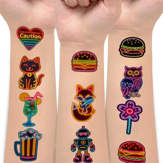 63-Piece Waterproof Temporary Tattoo Stickers – Fun Body Art Temporary Tattoo Stickers Oasis Select