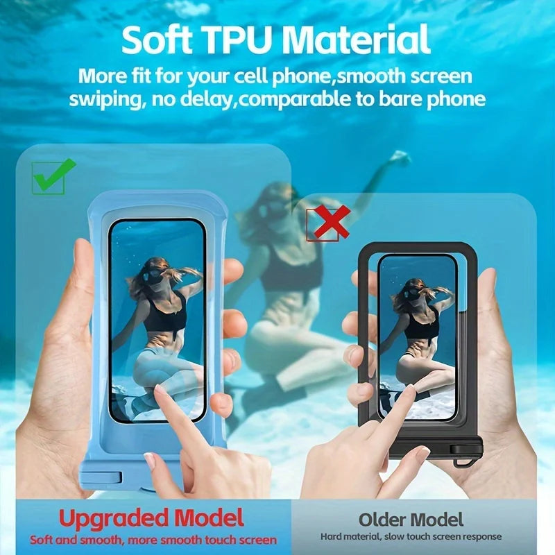 IPX8 Waterproof Phone Pouch | Clear Dry Bag for Beach & Kayak
