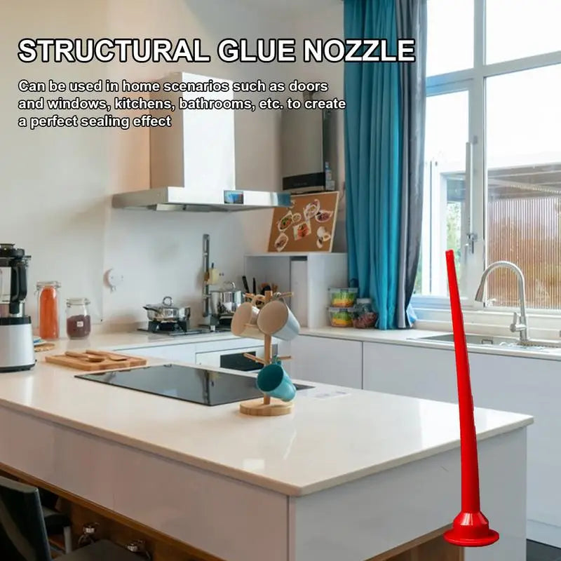 Caulking Gun Nozzles Plastic Glue Nozzles Lengthen Caulking Gun Tip Sealing Caulking Tip Replacement Universal Construction Tool Peaceful Pleasures Health and Wellness