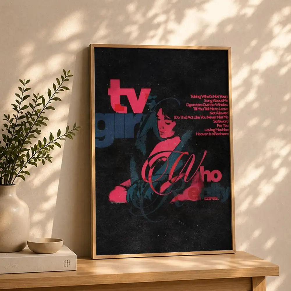 Band T-TV GirlS Poster HD Self Adhesive Waterproof Wall Art Ideal for Home Office Dorm Bedroom Great Gift Peaceful Pleasures Health and Wellness