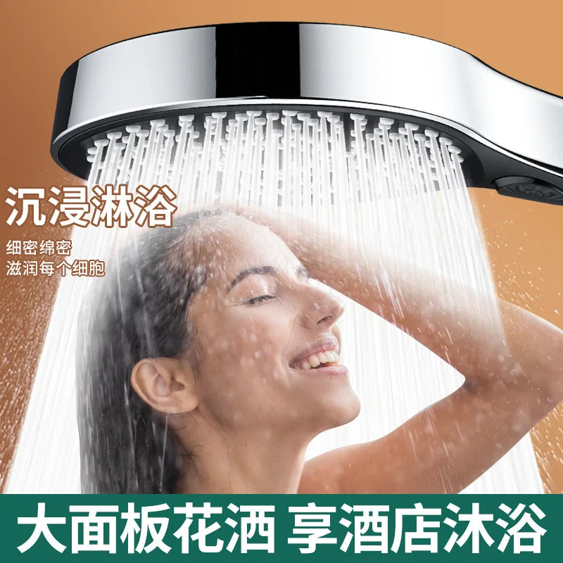 135mm High Pressure Showerhead | 3-Mode Rainfall, Massage & Filter