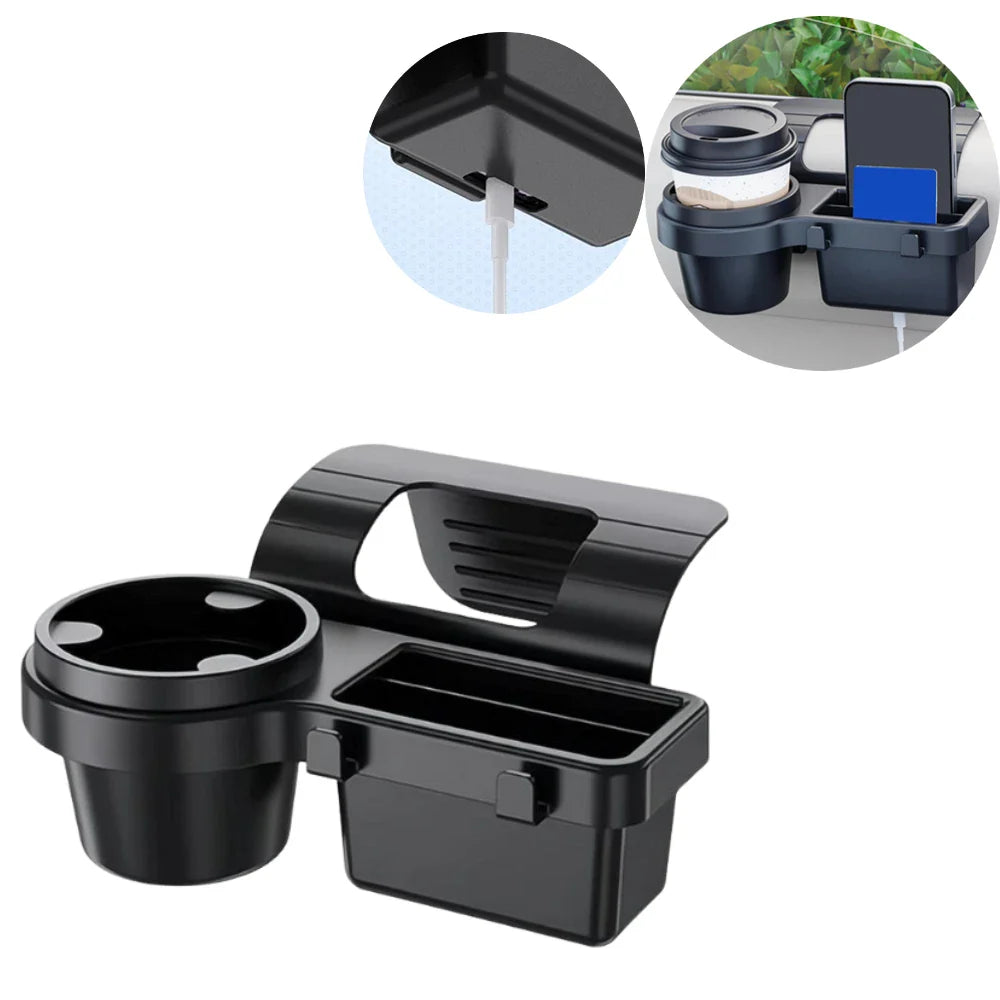 Car Window Storage Rack – Phone, Cup & Key Organizer