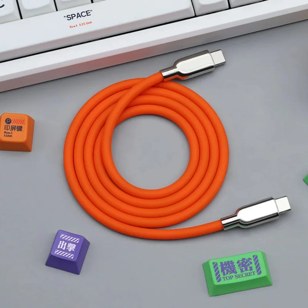 240W USB-C to USB-C Fast Charging Liquid Silicone Cable