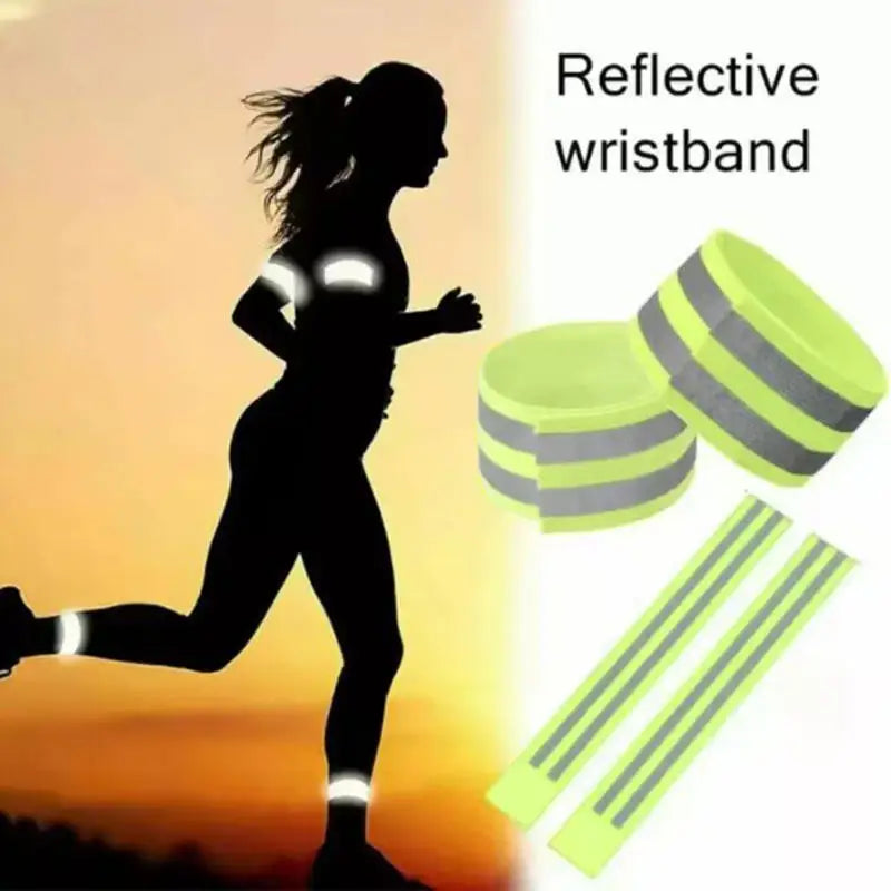 Reflect Strap Elastic Reflective Band Safety High Visibility Wrist Strap for Night Cycling Jogging Outdoor Activity Accessory Peaceful Pleasures Health and Wellness