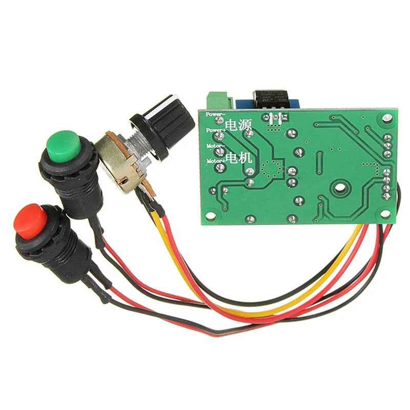 PWM DC Motor Speed Controller 6V–24V Forward Reverse Switch Motor Speed Controller Peaceful Pleasures Health and Wellness