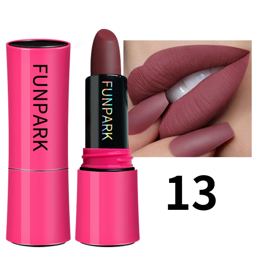 KAFURUX 25-Color Matte Lipstick – Waterproof Long-Lasting