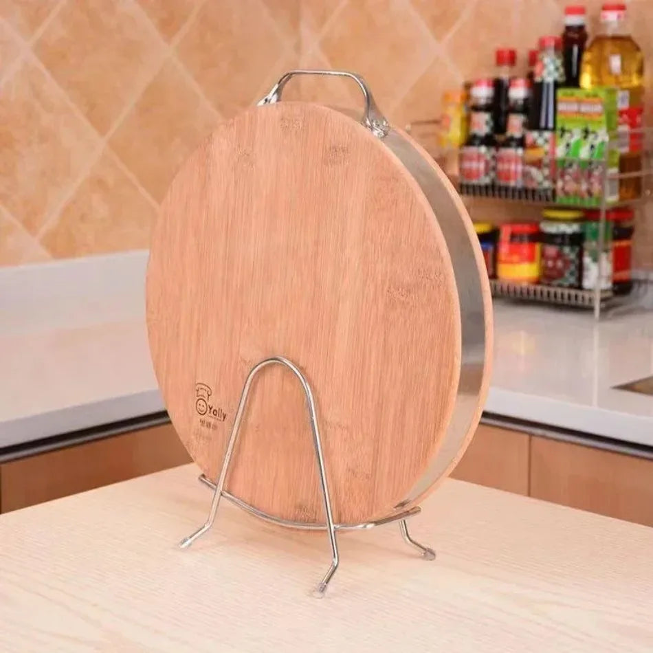 304 Stainless Steel Single-tier Wall Shelf Kitchen Cutting Board Tool