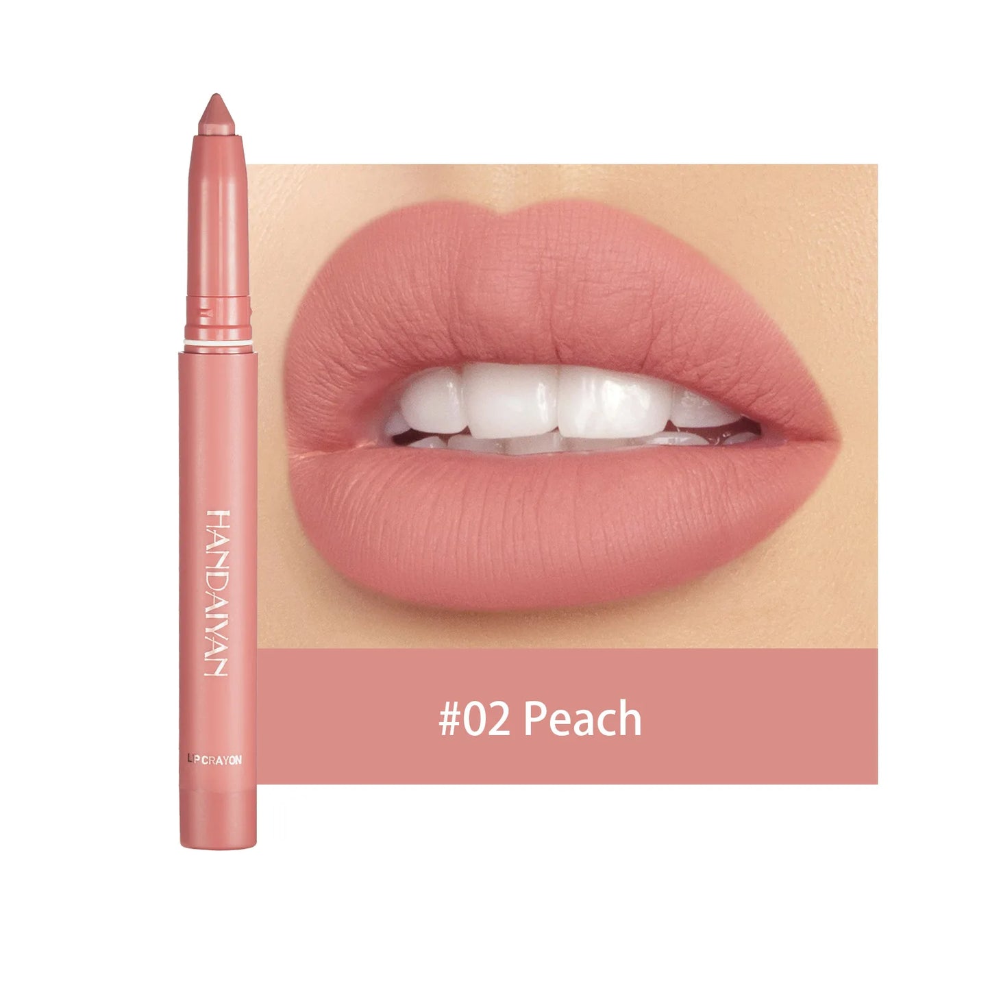 Handaiyan 12-Shade Matte Lipstick Pen – Waterproof Lip Liner