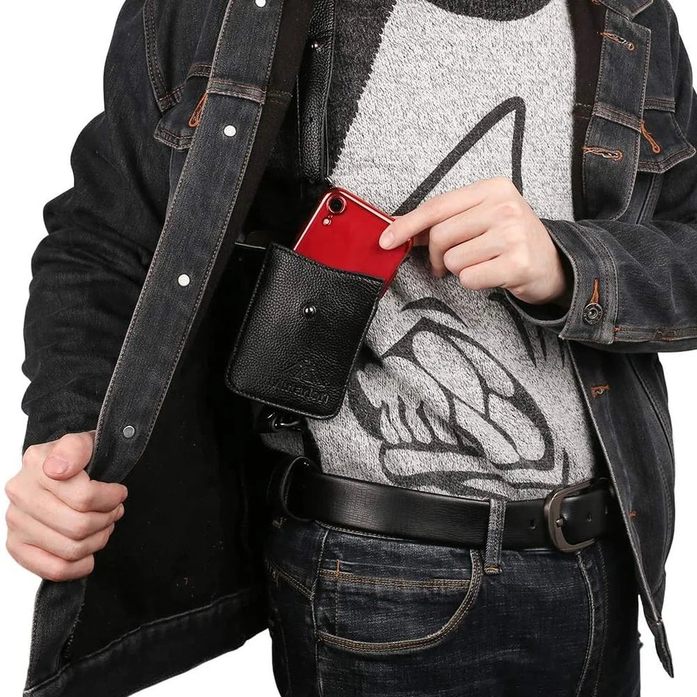 Anti-Thief Underarm Double Shoulder Wallet Bag Hidden Holster Belt Security Concealed Pack Backpack For Man/Male Peaceful Pleasures Health and Wellness