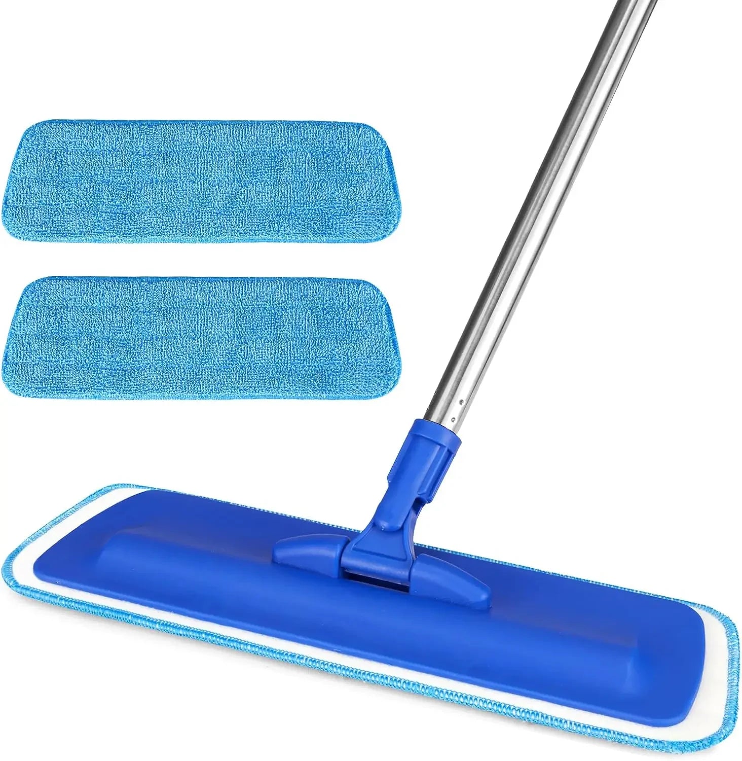 17.5" Professional Microfiber Floor Mop with Adjustable Handle and Washable Pads for Hardwood, Tile Cleaning Peaceful Pleasures Health and Wellness United States