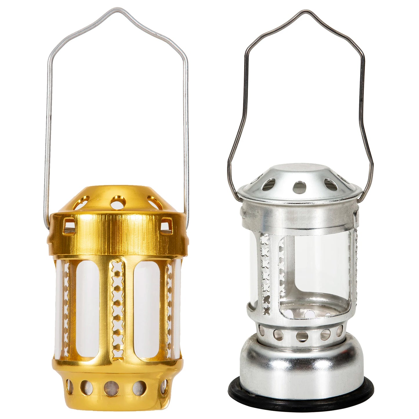 Outdoor Camping Angling Candle Lamp Lantern Mini Bright Aluminium