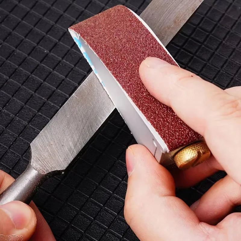 3-Piece Aluminum Alloy Sandpaper Holder Set | Hand Sanding Clamp