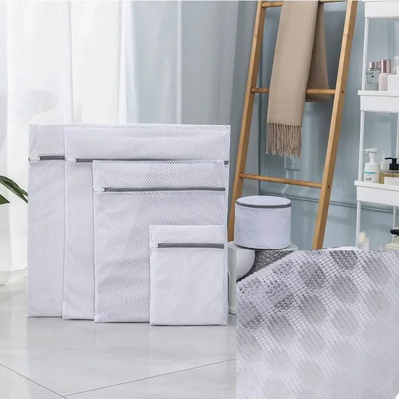 5-Pack Mesh Laundry Bags | Honeycomb Polyester Wash Bags