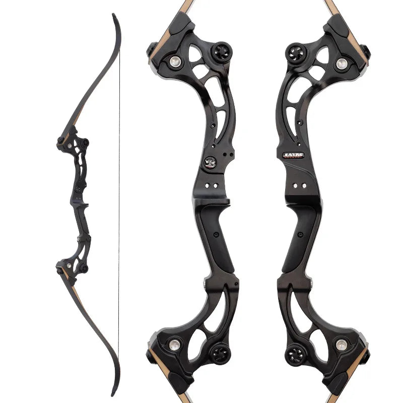 JUNXING F163 Recurve Bow Riser Length 23 Inches Aluminum Alloy Handle