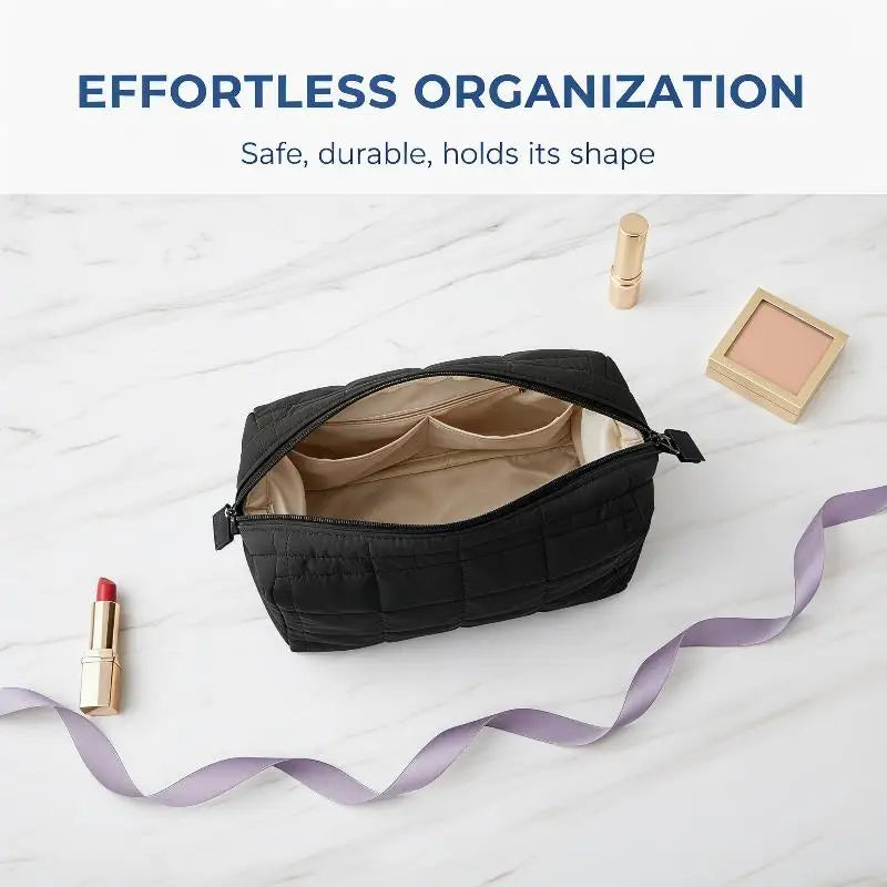 Expandable Travel Makeup Bag – Cosmetic & Toiletry Organizer