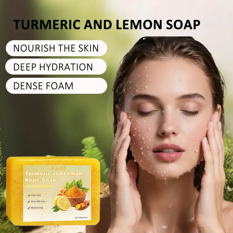 Lemon Ginger & Citric Acid Soap Bar Set (2PCS) | Face & Body