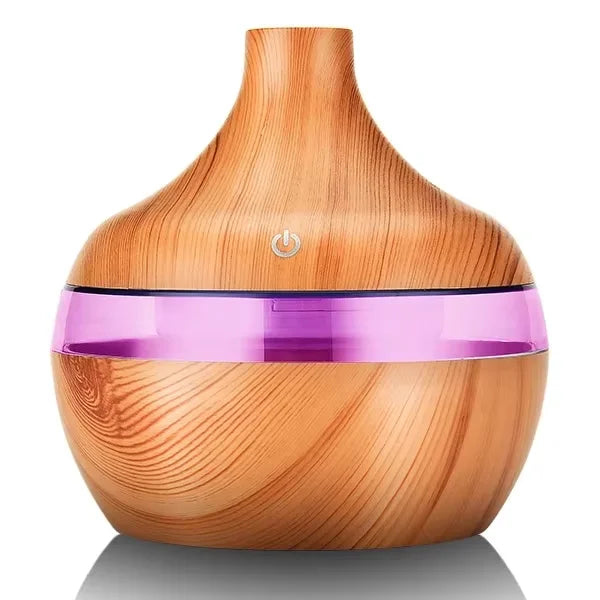 HOMEFISH 300ml Wood Ultrasonic Aroma Diffuser & Humidifier