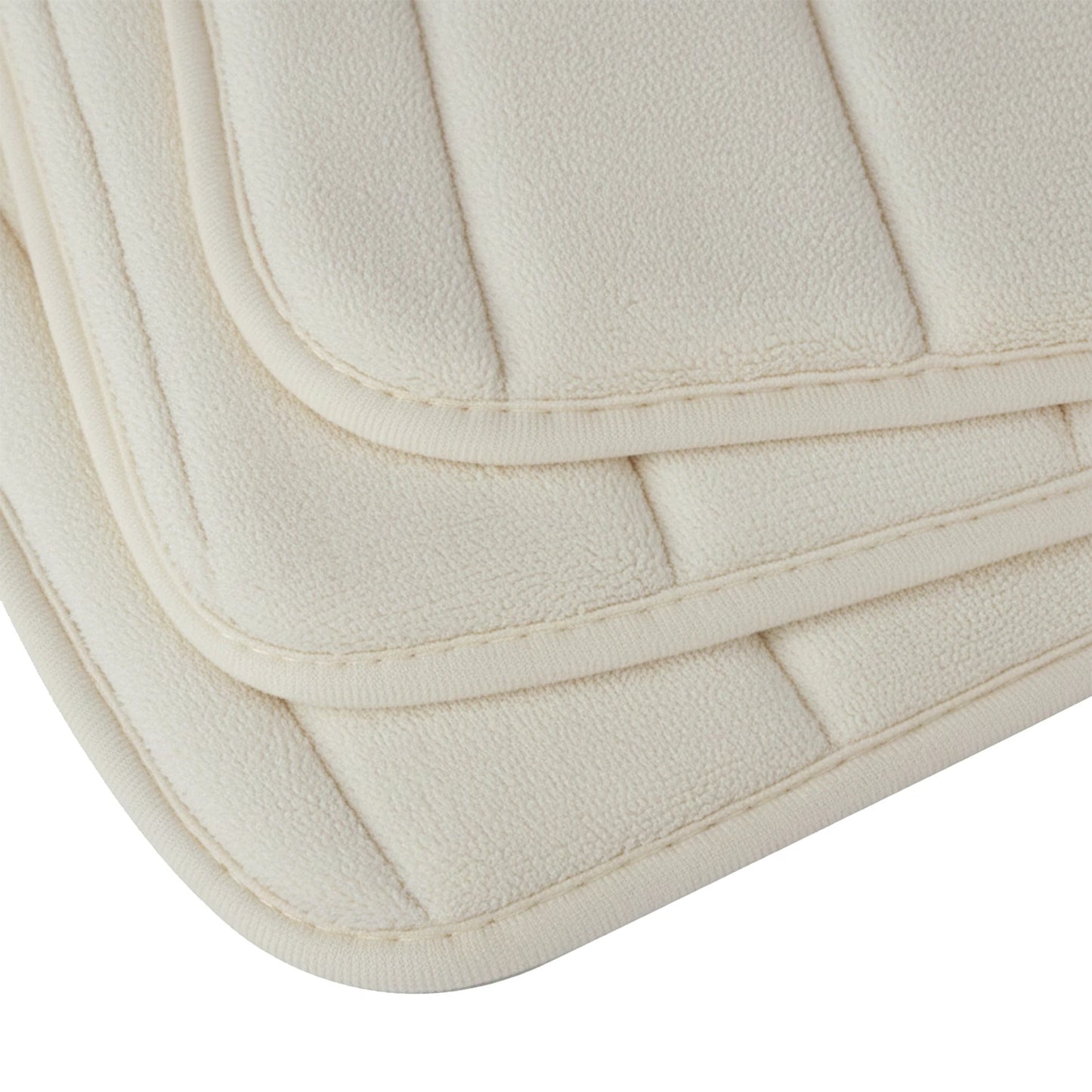 Memory Foam Bath Mat Set 3 Piece Thick Extra Soft Bathroom Non-Slip Rugs Super Water Absorbent Machine-Washable Toilet Floor Mat Peaceful Pleasures Health and Wellness Cream Set 3 Piece