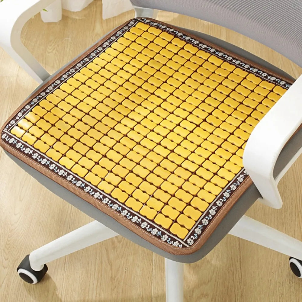 Bamboo Cool Seat Mat – Breathable Car Chair & Sofa Cushion