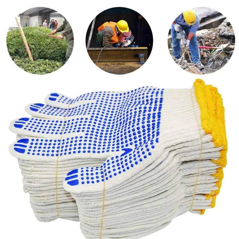 Non-Slip Rubber Dot Gloves Safety Protection Work Glove Home Gardening Mechanics Painter Essential Gloves Peaceful Pleasures Health and Wellness