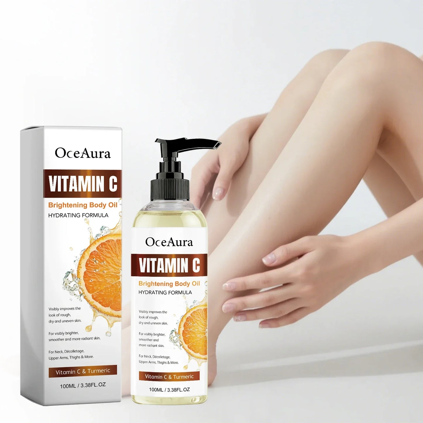 OceAura Vitamin C Body Oil – Brighten & Fade Dark Spots 100ml