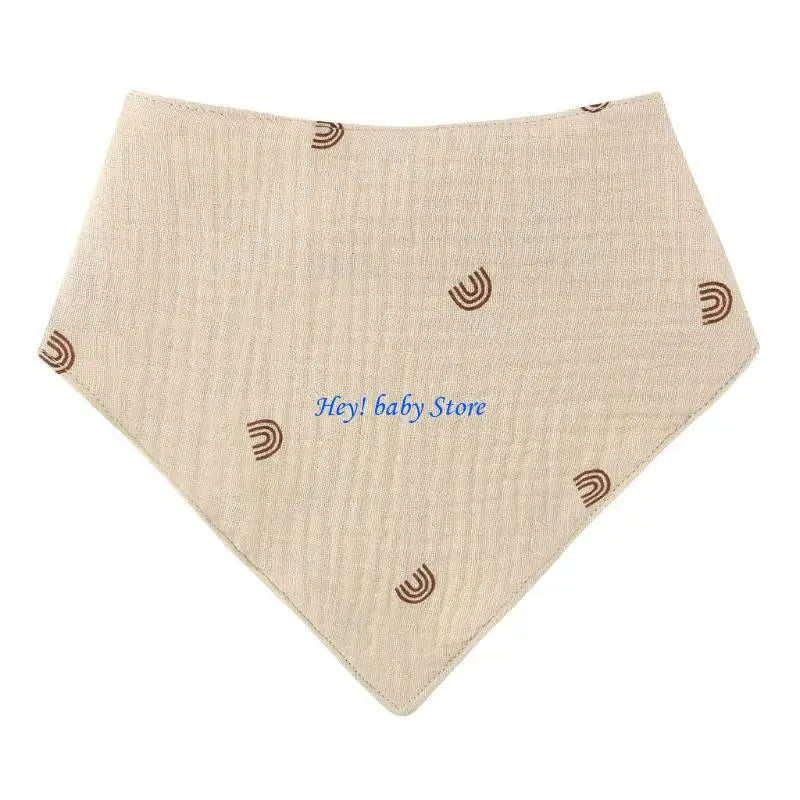 4-Pack Soft Cotton Baby Bandana Bibs | Muslin Drool & Feeding