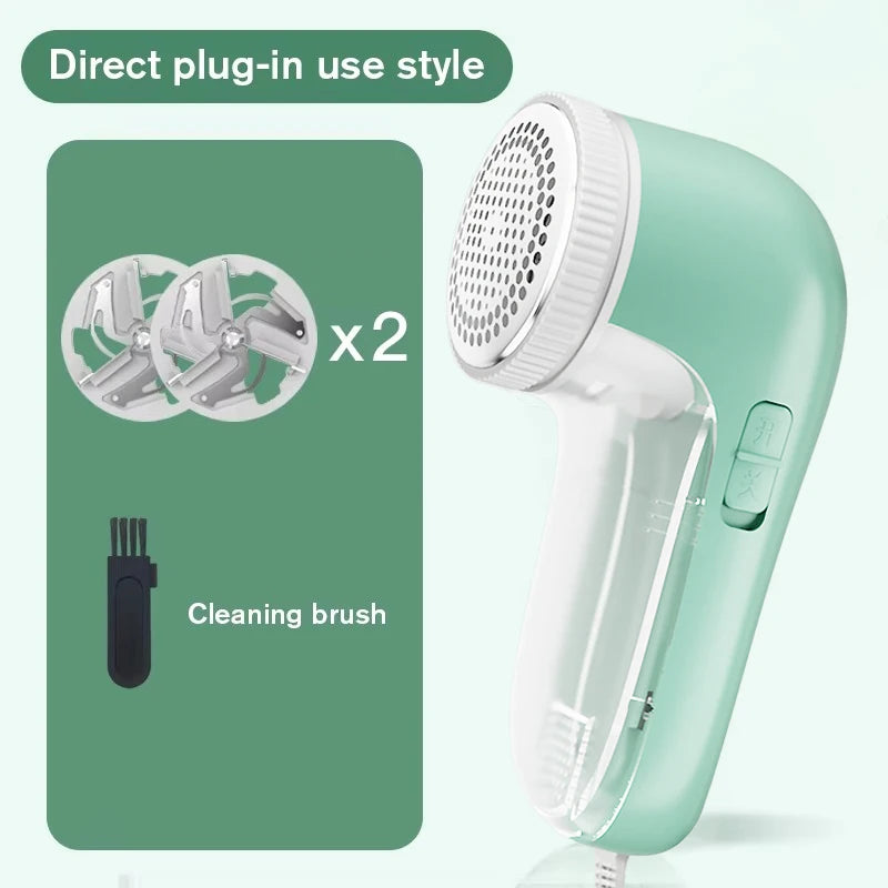 Electric Fabric Shaver & Lint Remover – USB, 2 Heads