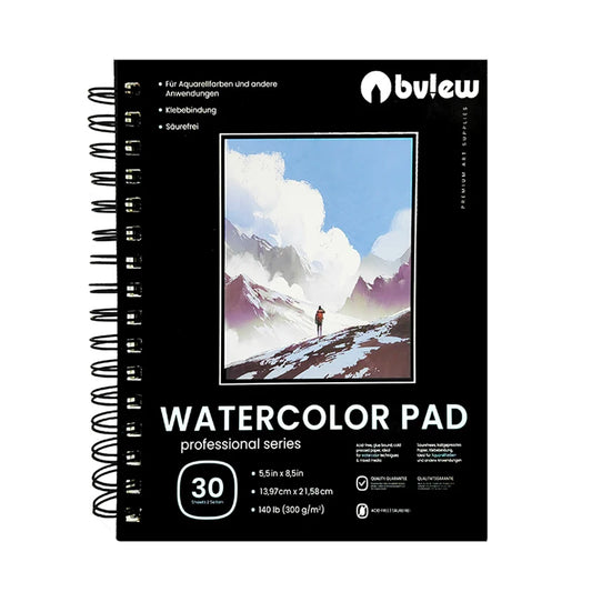 Bview Art Ready Ship 5 Watercolor Pad Artist Peaceful Pleasures Health and Wellness MULTI