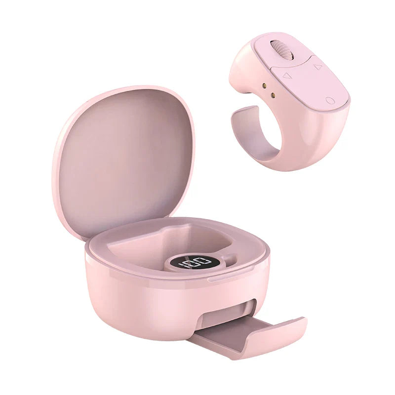 Bluetooth 5.3 Fingertip Scroll Ring – Selfie & Video Remote