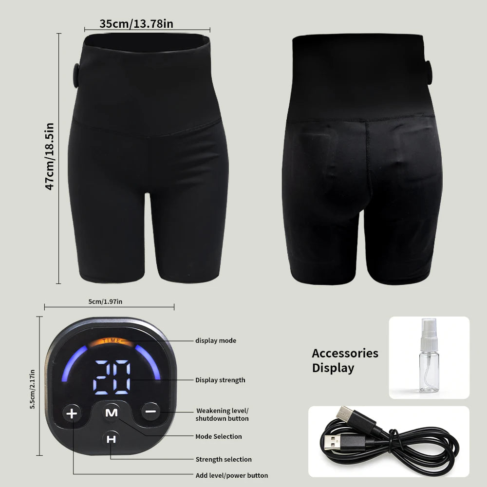 EMS Microcurrent Shaping Shorts | Butt Lift & Body Sculpting