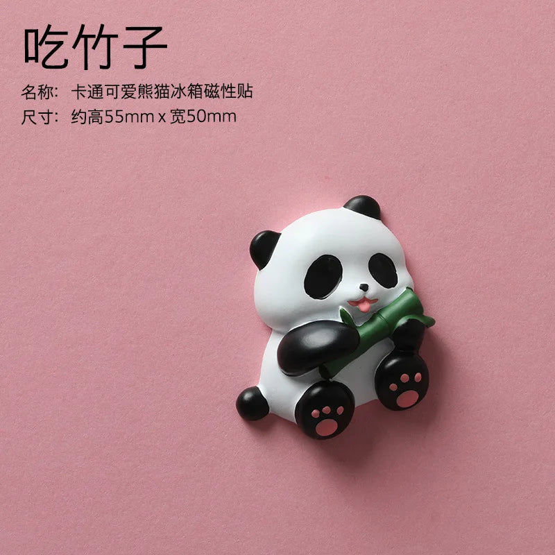Creative Cartoon Panda Refrigerator Magnet Magnet Decorative Pendant Cute Magnetic Magnet Stickers Message Board Home Decor 자석 Peaceful Pleasures Health and Wellness type7