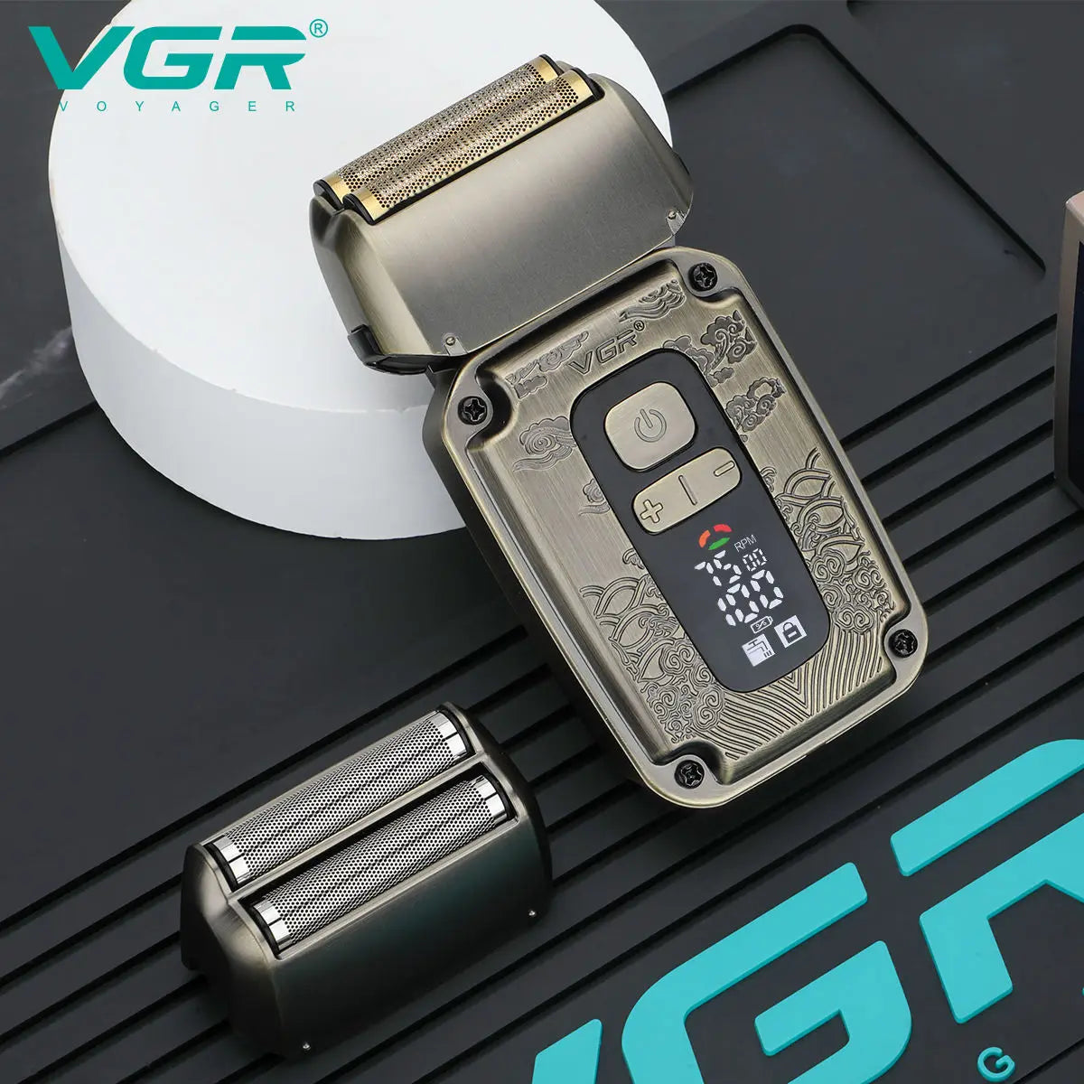 VGR 337 Hair Trimmer Rechargeable IPX6 Waterproof Cordless Shaving Machine Professional Reciprocating Metal Trimmer for Men Peaceful Pleasures Health and Wellness